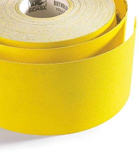 INDASA Rhynolite Yellowline Trade Aluminium Oxide Sandpaper 50M Roll P120 Grit