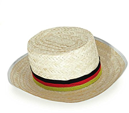 KarnevalsTeufel.de Strohhut Fan Deutschland Fahne Kopfbedeckung Germany