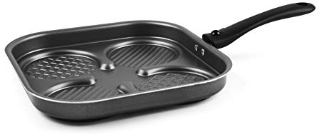 Excelsa Disco Cook Hamburger Pfanne, Aluminium mit Antihaftbeschichtung