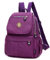 XUEREY Bolso pequeño de nailon para mujer, bolso de hombro, informal, con múltiples bolsillos, casual, impermeable, de nailon, para viajes, escuela, mochila para ordenador portátil, color Morado,