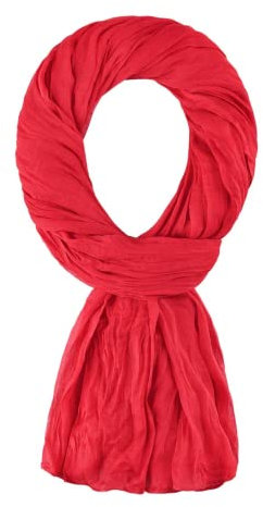 Allée du foulard - 100% Baumwolle Seidenschal Damen - 200x100 cm - Schals & Tücher für Damen, Kopftuch, Hijab, Halstuch Damen, Schal, Schal Damen, Stola Damen - für alle Jahreszeiten (Pfefferrot)