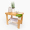 DECOMIL - Tabouret de douche et banc de douche en bambou de qualité supérieure avec étagère de rangement, bancs de douche pour douche intérieure (style banc 40,6 cm)
