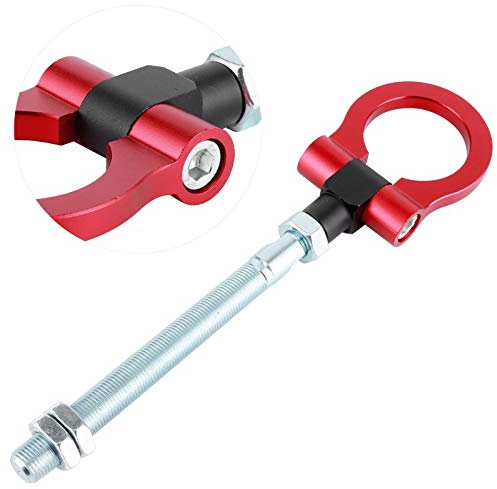 Gancio di traino, gancio di traino sostituzione per carichi pesanti pieghevole Racing IS2303 Gancio di traino sostituzione per auto da corsa(rosso)