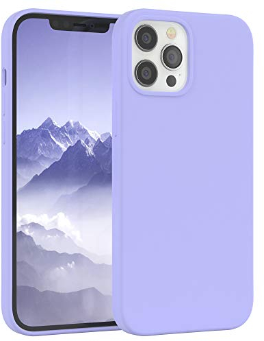 EAZY CASE - Silikon Hülle für iPhone 12 Pro Max Hülle weich stoßfeste Schutzhülle mit Kameraschutz Handyhülle iPhone 12 Pro Max Silikonhülle Dünn mit Premium Schutz TPU Cover Phone Case in Lila Blau