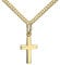 JEVELION Anhänger-Kreuz Kreuz-Anhänger 333 Gold Gold-Kreuz für Damen, Herren und Kinder Ketten-Anhänger 8 Karat Mit Halskette - Kettenlänge 36 cm.