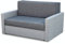 Bonni24, Tedi 2 Lehnsessel mit Schlaffunktion, Schlafsofa, Klappsofa, Schlafcouch, Bettsofa, vom Hersteller, Couch, Couchgarnitur, Sofagarnitur, Jugend, Ideal für kleine Wohnungen (Grau/Graphit)