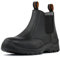 KAM-LITE - Scarpe antinfortunistiche da uomo S3, in pelle, con puntale in acciaio, antiscivolo e impermeabili, traspiranti, leggere, da lavoro, Nero , 45 EU