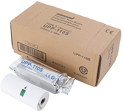 UPP-110S Typ I, Schwarz und Weiß, 10 Rollen/bx, 110 mm x 20 m (10 Rollen)