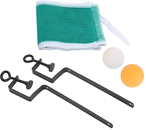 Pwshymi Tragbares Tischtennisnetz Kinder Tischtennisnetz und Pfosten Set Mini Tischtennis Netzball Set für Indoor Outdoor Tischtennis