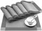 Tischset 6er Set, rutschfest Abwaschbar Platzset, PVC Hitzebeständig Platzdeckchen, Placemat Modern, Tischset für Küchen Zuhause Esszimmertisch Restaurant, Silber