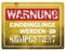 Warnung Eindringlinge werden kompostiert Metallschild XXL in 28x38 cm in gelb als lustiges Warnschild für den eigenen Garten um unerwünschten Besuch fernzuhalten