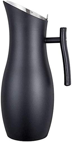 TSTSM Wasserkrug Kanne Karaffe Teekanne, Milchkanne, Edelstahl-Getränkedose Mit Hoher Kapazität 304 Zum Servieren Von Wasser, Saft, Eistee Und Anderen Kalten Getränken, 2L-B