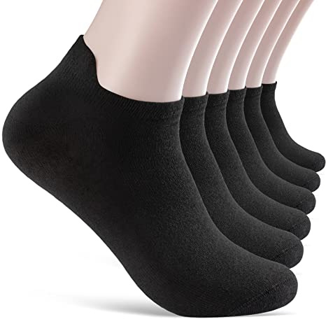 6 Paar Sneaker Socken Damen & Herren mit Fersenlasche Anti-Blasen Schutz Rutschfest Atmungsaktiv