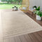 Paco Home Outdoor Teppich Wetterfest Wohnzimmer Balkon Küche Orientalisch Ornament Skandinavisch Geometrisches Muster 3D Effekt Modern, Grösse:160 cm Rund, Farbe:Beige 4
