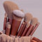 Make Up Pinsel Werkzeuge 13 Stück von 1 Satz Weiche Schminkpinsel Set Professionelles Schminkpinsel für Damen Frauen Mädchen Studentinnen vor der Reise Ausgehen (Rosa)