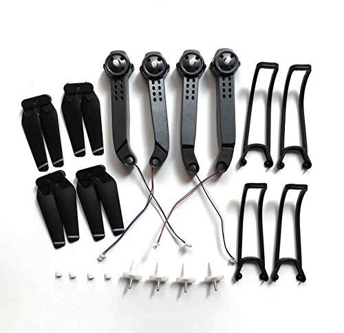 OZLLO [Drohnenteile] for ZLRC SG107 Drohne WiFi FPV RC Quadcopter Ersatzteile Fold Wing Arm enthalten Gears Axis Motor Set Propeller etc Part Kit [Einfach zu benutzen]