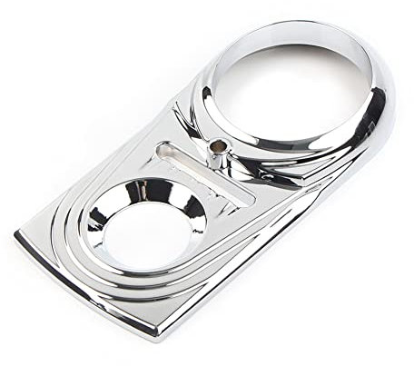 GZYF Motorcycle Accent Accessory Mounted Speedometer Trim Visor Dash Panel Insert Cover Cap for Harley Softail FLST/I FLSTN/I FLSTF/I FLSTFB FLSTSC/I FLSTS/I FXSTC FXST/I(Chrome)