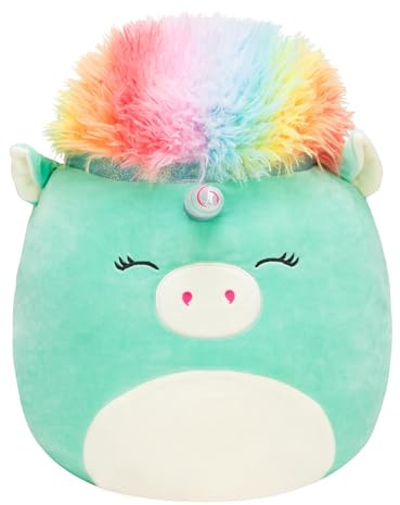 Squishmallows SQK0402 - Kennedy das Einhorn 35 cm, offizielles Jazwares Plüsch, superweiches Kuscheltier
