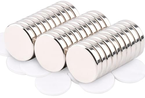 MIN CI 30 Stück Magnete Selbstklebend Stark, 15x3mm Neodym Magnete Stark Runde Magnete Mini Flache Magnet zum Kleben Magneten für Magnettafel Kühlschrank Klein Starke Magnete Kaufen Klebemagnete