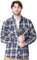 Iris Sprite Chemises à Carreaux pour Hommes Chemise à Carreaux en Flanelle Chemise décontractée à Carreaux Casual Manches Longues avec Poches(M503-Bleu Marine, L)