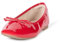 The Drop Pepper mit Schleife Ballerinas, Rotes Lack, 37