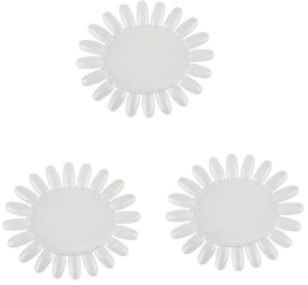 Healeved 30pcs Nail Polish Display Wheel Acrylic Fake Nails Salon Display Board