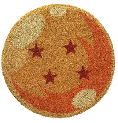 SD TOYS - Felpudo Redondo 50cm Bola 4 Estrellas Dragon Ball