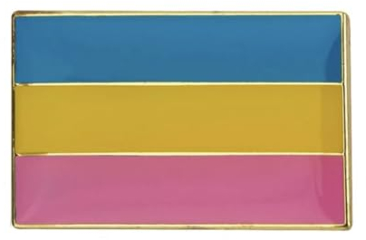 Pansexual Pan Pride LGBT LGBTQ+ Flag Metal Pin Badge Brooch