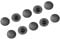 10 Pcs Bike Headset Cover Screw Cap Bike Black Rubber Stem Top Cover Dustproof Headset Cap Cycling Parts Accessories Headset Cap Cycling Parts