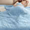 BEDSURE Kuscheldecke Flauschig Decke Fleecedecke - Weiche Warme Grobe Korddecke Gemütlicher Sofadecke XXL, Kuscheldecke Große, Hellblau, 240 x 220 cm