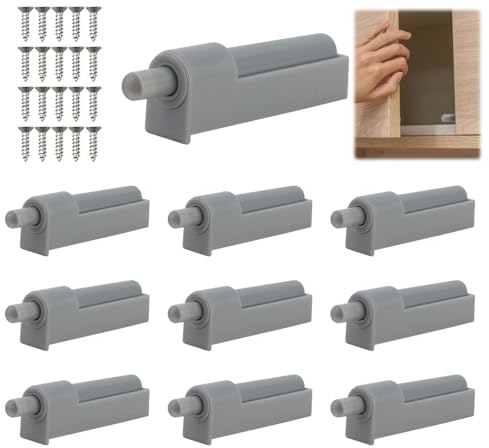 Amortiguadores de Puerta de Armario de Cierre Suave 10 PCS, Plástico Amortiguador de Cierre de Puerta, Puerta Del Gabinete Amortiguador para Reducir El Ruido Al Cerrar Puertas de Cocina