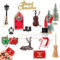 Porta Gnomo Set Natalizio,Porta Elfo Natale Kit,Porta Degli Elfi Natale Accessori,Accessori Elfo Natale,Casetta Natale Gnomo Miniatura Accessori,Porta Degli Elfi,Magica Casetta Decorazioni Natalizie