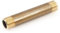 Tronchetto ottone filettato 1 x 10 cm barilotto maschio maschio prolunga