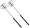 PHENOFICE 2Stücke Schneebesen Halbautomatisch Handmixer für Küche Backen Ergonomisches Design Schnelles Rühren ohne Handbewegung