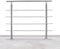 Lospitch Rampe d'escalier en acier inoxydable - Rampe d'escalier intérieur et extérieur - Pour balcon, parapet - Escaliers - Angle réglable - Diamètre 42 mm (180 cm, 4 traverses)