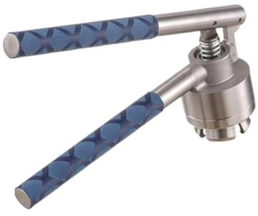 JKELPV Bottle Capper Capping Machine Vial Crimper,Hand Sealing Machine Cap Capper,Bottle Crimping,Perfume Vial,Metal Anti Slip Manual Sealer(Blue,13A)