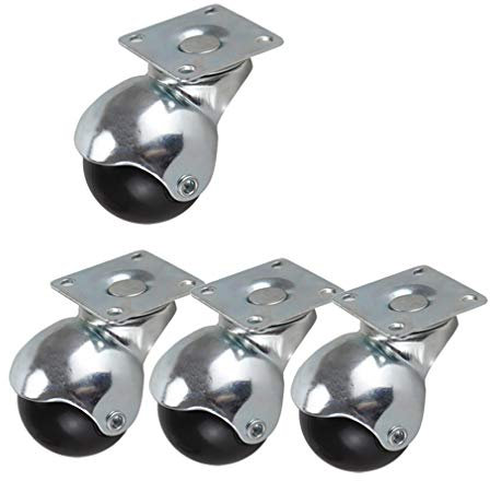 Castor -Räder Rizinusräder 2 Zoll sphärisch Nylongericht Universal Wheel 1,5 Zoll Sofa Möbel Caster Office Stuhl Wheel Wheel Rizinus Schwenkschrank Couchtisch Ersatzräder Mute 4pcs(1.5inch)