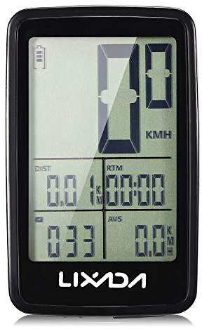 Matybobe USB Wiederaufladbarer Drahtloser Fahrradzyklus Computer Fahrrad Tachometermesser mit Computerhalterhalter Leicht Langlebig für Fahrer (Fahrradcomputer)