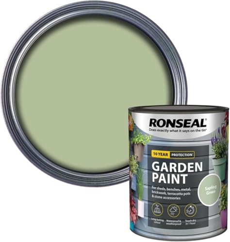 DUAYRA Garden Paint 750ml | Quick Drying Long Lasting Matt Finish | Multi-Surface Exterior Paints | For Wood, Brickwork, Bench, Stone & Metal | Outdoor Garden Fence Tough Protection (Saplin Green)