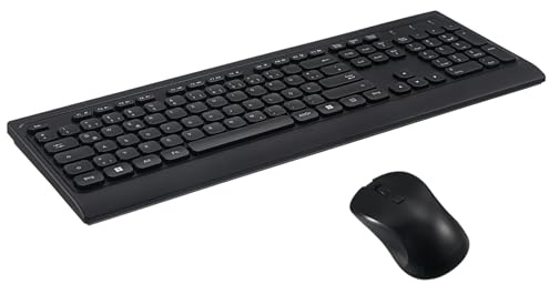 Mipcase Clavier et Souris sans Fil Ergonomique pour Ordinateur Portable et PC Haute Précision et Stable pour Bureau et Jeu
