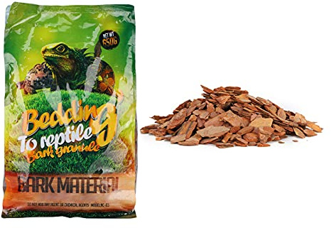 GLOGLOW Terrarium Bark Wood Chips, Bark Wood Chips Forest Terrain Fine Log Terrain Substrate for Reptiles Terrarium, 650g/bag Small Nan Nan (Small particles)