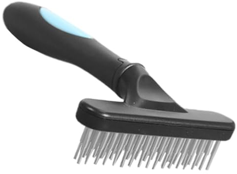 Artibetter Tierhaarkamm zur Fellpflege und Entfernung von Knoten und Haaren für Hunde und Katzen Entfilzend mit Kunststoff und Metallzinken Komfortabler Griff