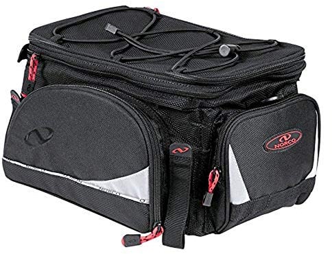 Norco 0257S Unisex – Erwachsene Fahrradtasche Dalton Gepäckträgertasche, Schwarz, 28 x 18 x 34 cm, 9 Liter