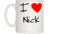 I Love Heart Nick Mug