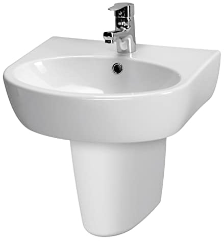 domino Lavabo en céramique Blanc 50 cm 656317