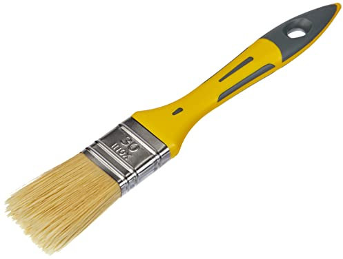 SAVY Pinceau plat bi-matière peinture brillante et laque larg.30mm