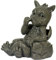 MystiCalls Gartenfigur Gartendrache - Modell Nasenbohrer - Fantasy Figur Deko Drache Garten