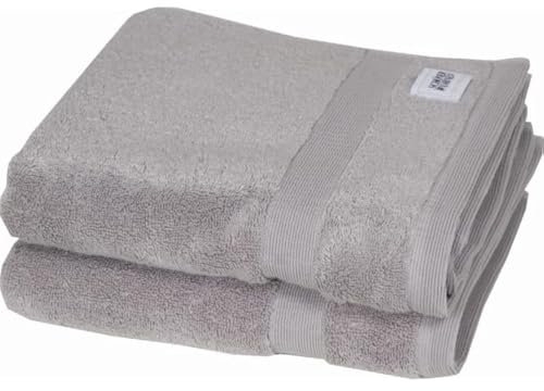 Schöner Wohnen Frottierset, Baumwolle, Grau, 100 x 50 cm, 2-Einheiten