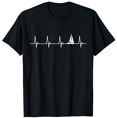 Segler Skipper Bootsführer Segelboot Katamaran Segeln Wind T-Shirt