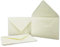 50x Kuverts in Creme - Brief-Umschläge in DIN B6-12,5 x 17,6 cm geripptes Papier - cremefarbenes Seidenfutter für Weihnachten & festliche Anlässe